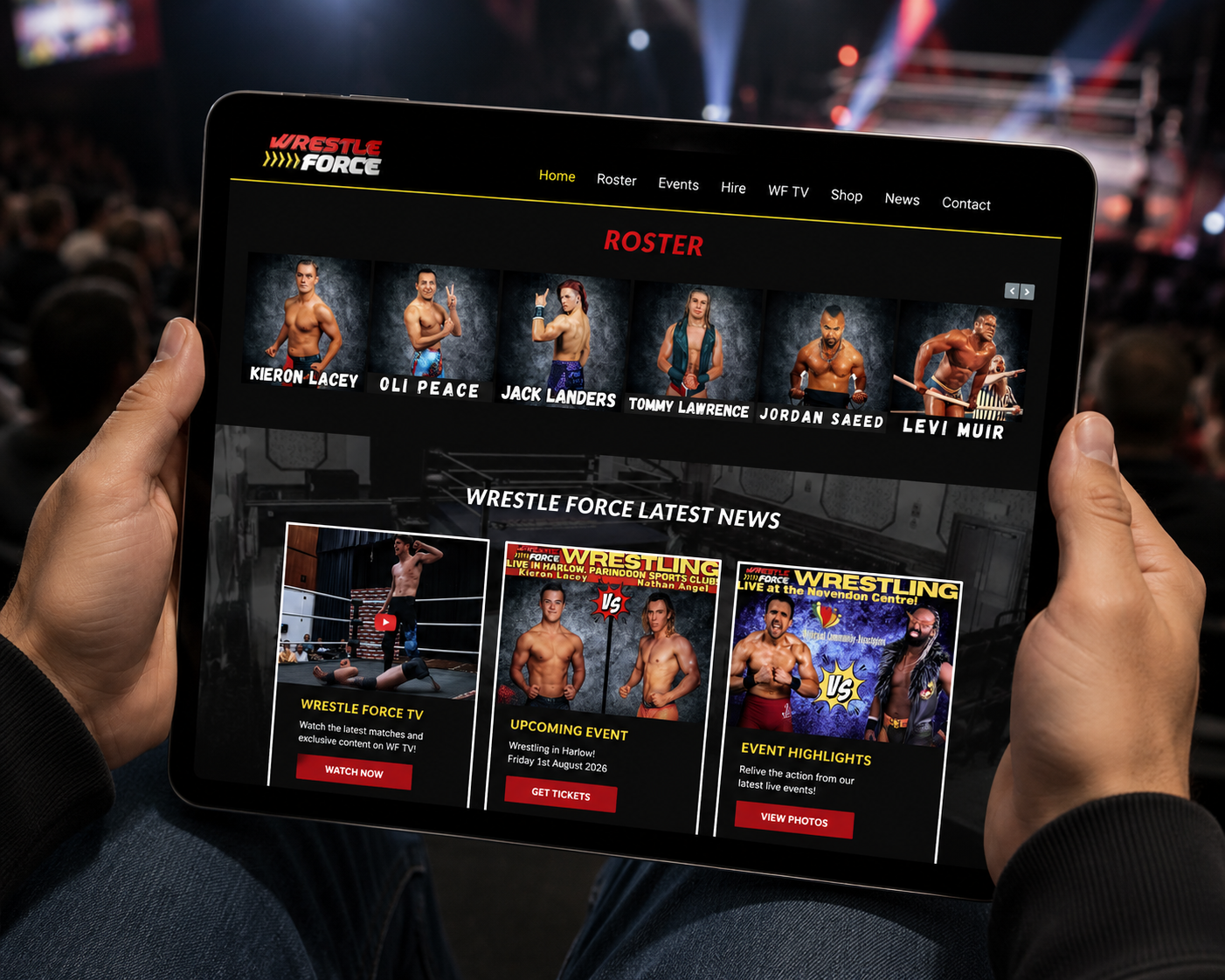 Professional wrestling match featured on Wrestle Force TV within the Wrestle Force website.