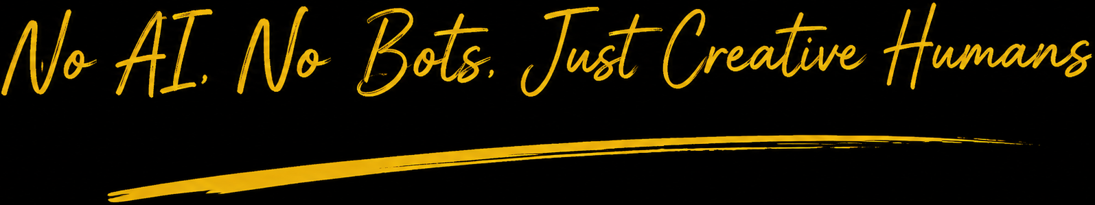 Handwritten WA Designs brand message reading